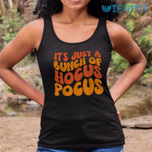 It’s Just a Bunch of Hocus Pocus Retro Wavy Shirt Halloween Gift