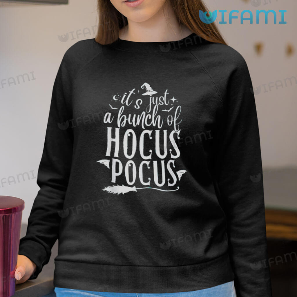 Its Just a Bunch of Hocus Pocus Vintage Sweatshirt Halloween Gift