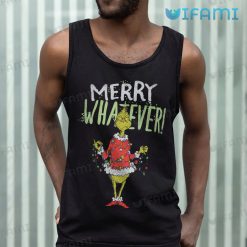 Merry Whatever Grinch Christmas Light Shirt Xmas Tank Top