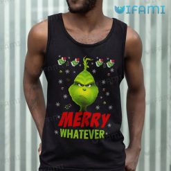 Merry Whatever Grinch Snowflakes Shirt Christmas Tank Top