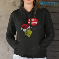 Merry Whatever Grinch Thinking Bubble Shirt Christmas Hoodie