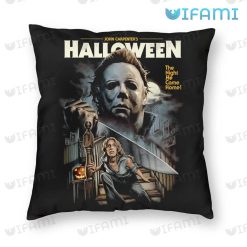 Michael Myers And Laurie Strode The Night He Came Home Pillow Halloween Movie Gift