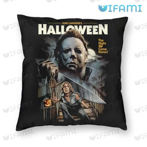 Michael Myers And Laurie Strode The Night He Came Home Pillow Halloween Movie Gift