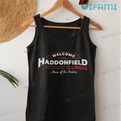 Michael Myers Home Of Huskers Welcome To Haddonfield Shirt Horror Movie Gift Tank Top
