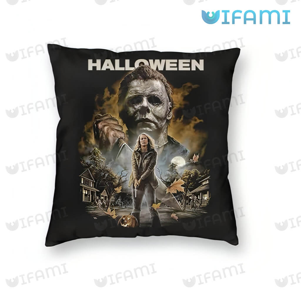 Michael Myers Laurie Strode Pillow Halloween Movie Gift