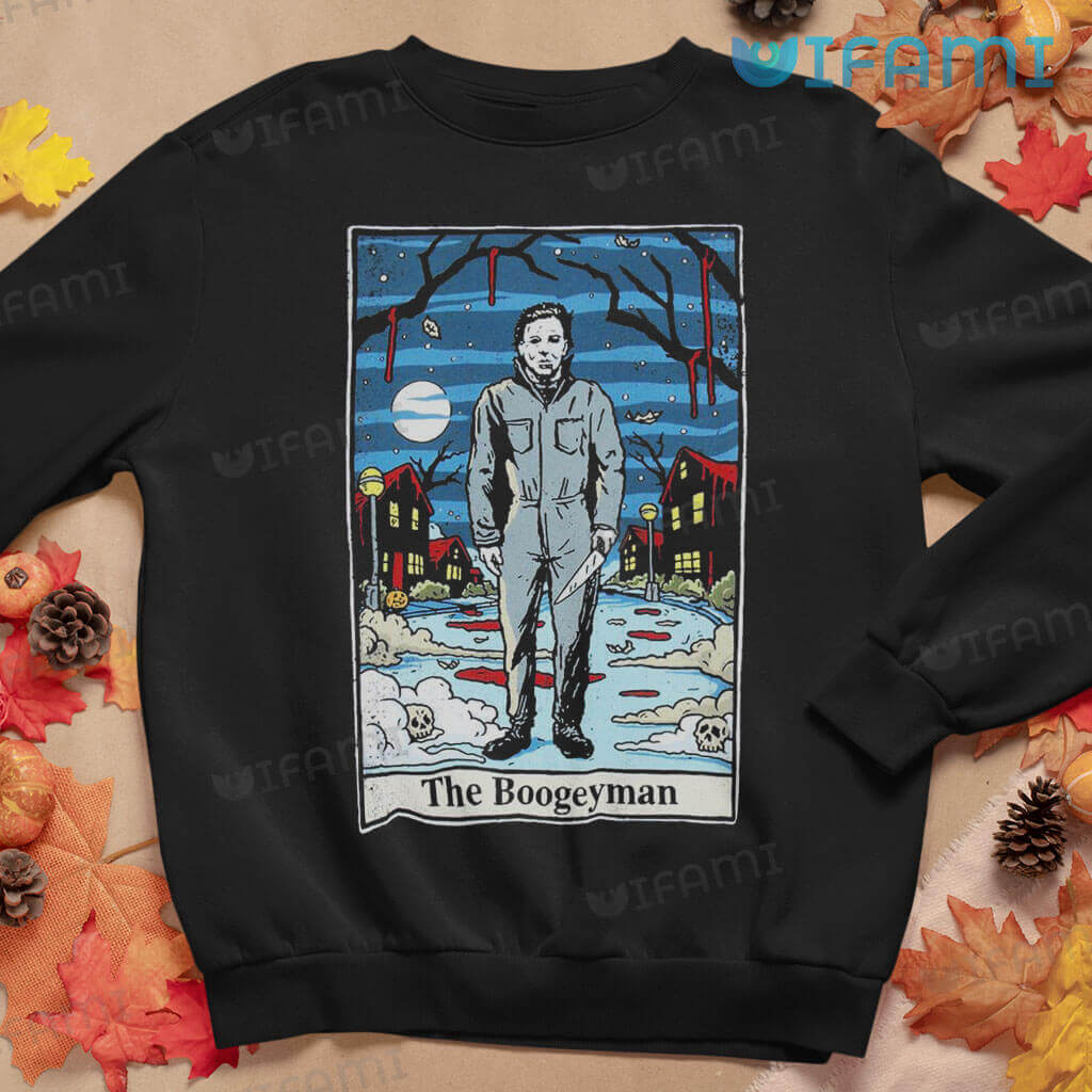 Michael Myers The Boogeyman Tarot Card Shirt Horror Movie Gift Sweatshirt