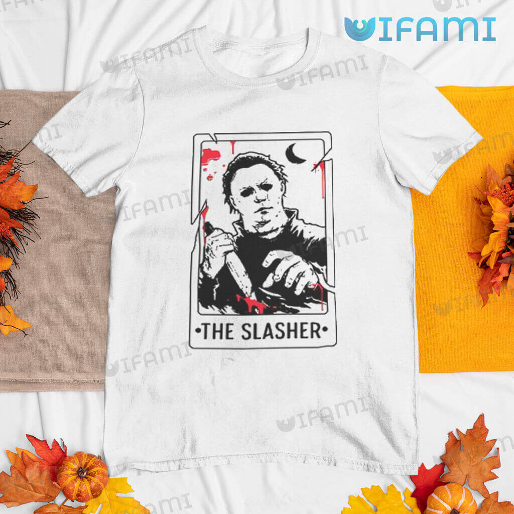 Michael Myers The Slasher Tarot Card Shirt Halloween Gift Tshirt