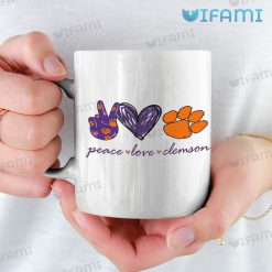 Peace Love Clemson Tigers Mug