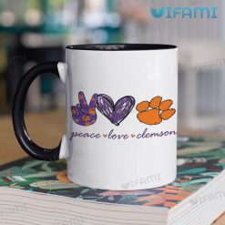 Peace Love Clemson Tigers Mug Two Tone Coffee Mug