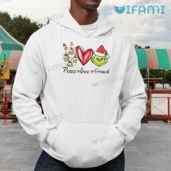 Peace Love Grinch Multiple Faces Shirt Christmas Hoodie