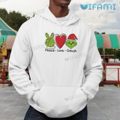 Peace Love Grinch Shirt Funny Grinch Face Christmas Hoodie