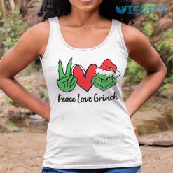Peace Love Grinch Shirt Grinch Hand Christmas Tank Top