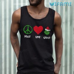 Peace Love Grinch Shirt Peace Symbol Christmas Tank Top