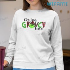 Resting Grinch Face Cool Shirt Christmas Sweatshirt