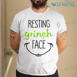 Resting Grinch Face Mouth Shape Shirt Christmas Gift