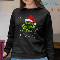 Resting Grinch Face Shirt Christmas Sweatshirt