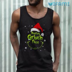 Resting Grinch Face Shirt Christmas Tank Top
