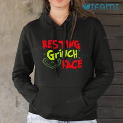 Resting Grinch Face Shirt Classic Christmas Hoodie