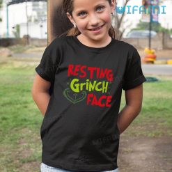 Resting Grinch Face Shirt Classic Christmas Kid Tshirt