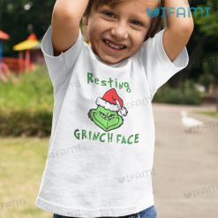 Resting Grinch Face Shirt Classic Xmas Kid Tshirt