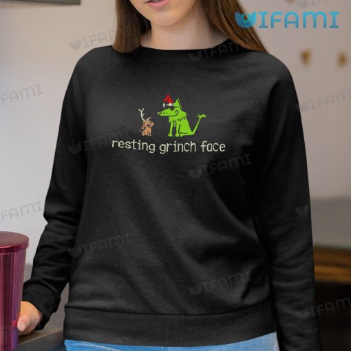 Resting Grinch Face Shirt Dog Christmas Gift