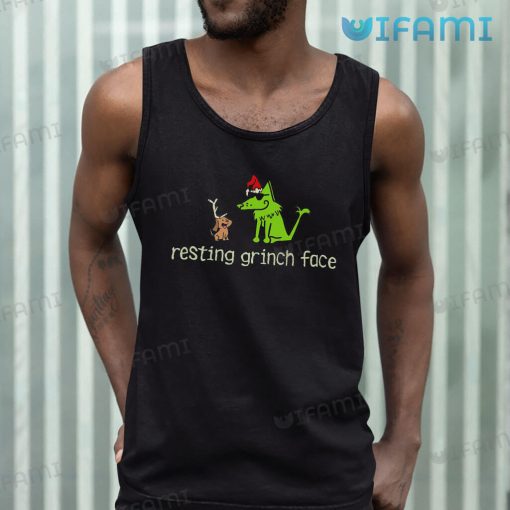 Resting Grinch Face Shirt Dog Christmas Gift