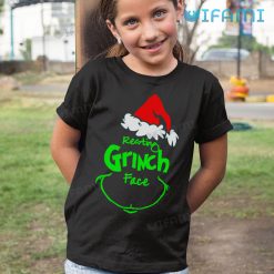 Resting Grinch Face Shirt Funny Christmas Kid Tshirt