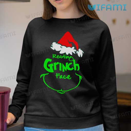 Resting Grinch Face Shirt Funny Christmas Gift