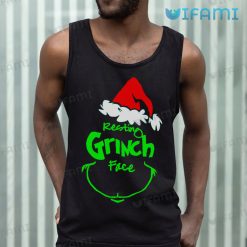 Resting Grinch Face Shirt Funny Christmas Tank Top