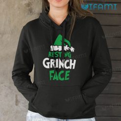 Resting Grinch Face Shirt Green Santa Hat Christmas Gift