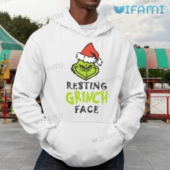 Resting Grinch Face Shirt Grinch Santa Hoodie