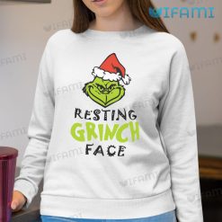 Resting Grinch Face Shirt Grinch Santa Sweatshirt