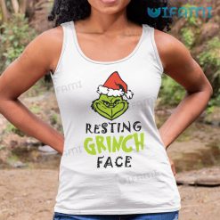 Resting Grinch Face Shirt Grinch Santa Tank Top