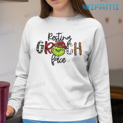 Resting Grinch Face Shirt Multiple Patterns Xmas Sweatshirt