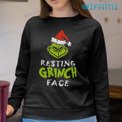 Resting Grinch Face Shirt Santa Grinch Sweatshirt