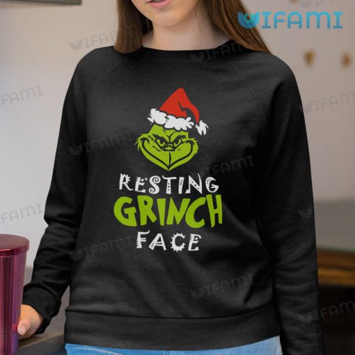 Resting Grinch Face Shirt Santa Grinch Gift