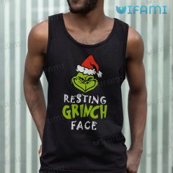 Resting Grinch Face Shirt Santa Grinch Tank Top