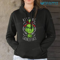 Resting Grinch Face Shirt Uncomfortable Face Christmas Hoodie