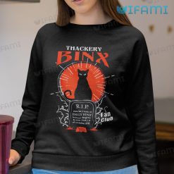 Thackery Binx Scary Black Cat With Headstone Shirt Hocus Pocus Sweatshirt