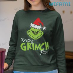 The Resting Grinch Face Shirt Classic Christmas Sweatshirt