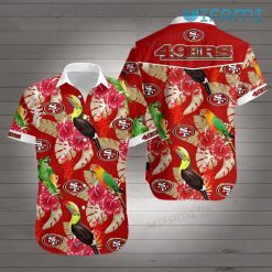 49ers Aloha Shirt Parrots San Francisco 49ers Gift