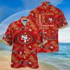 49ers Button Up Shirt Logo Tropical Coconut 49ers Hawaii Shirt Gift For Niners Fans