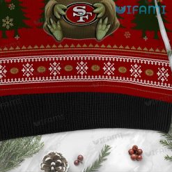 49ers Christmas Sweater Baby Yoda San Francisco 49ers Present Detail