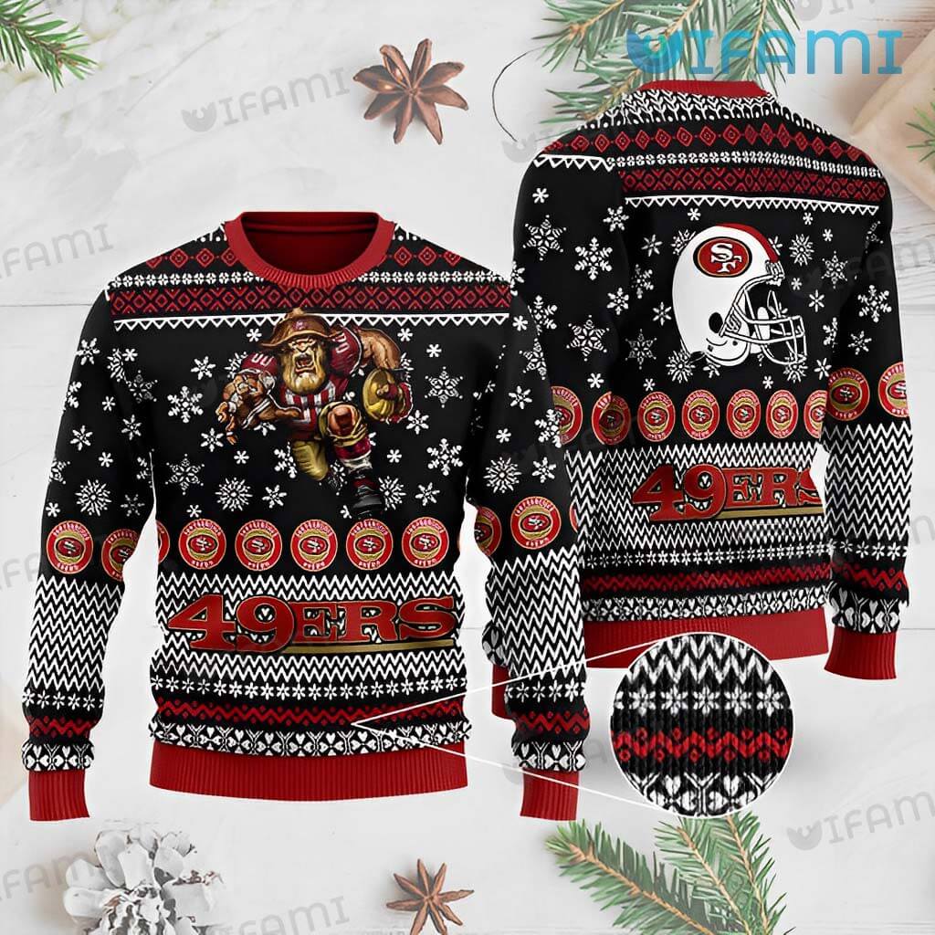 Unique 49ers Christmas Mascot Sweater San Francisco 49ers Gift