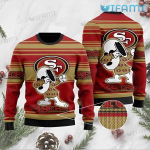 49ers Christmas Sweater Snoopy Dabbing San Francisco 49ers Gift