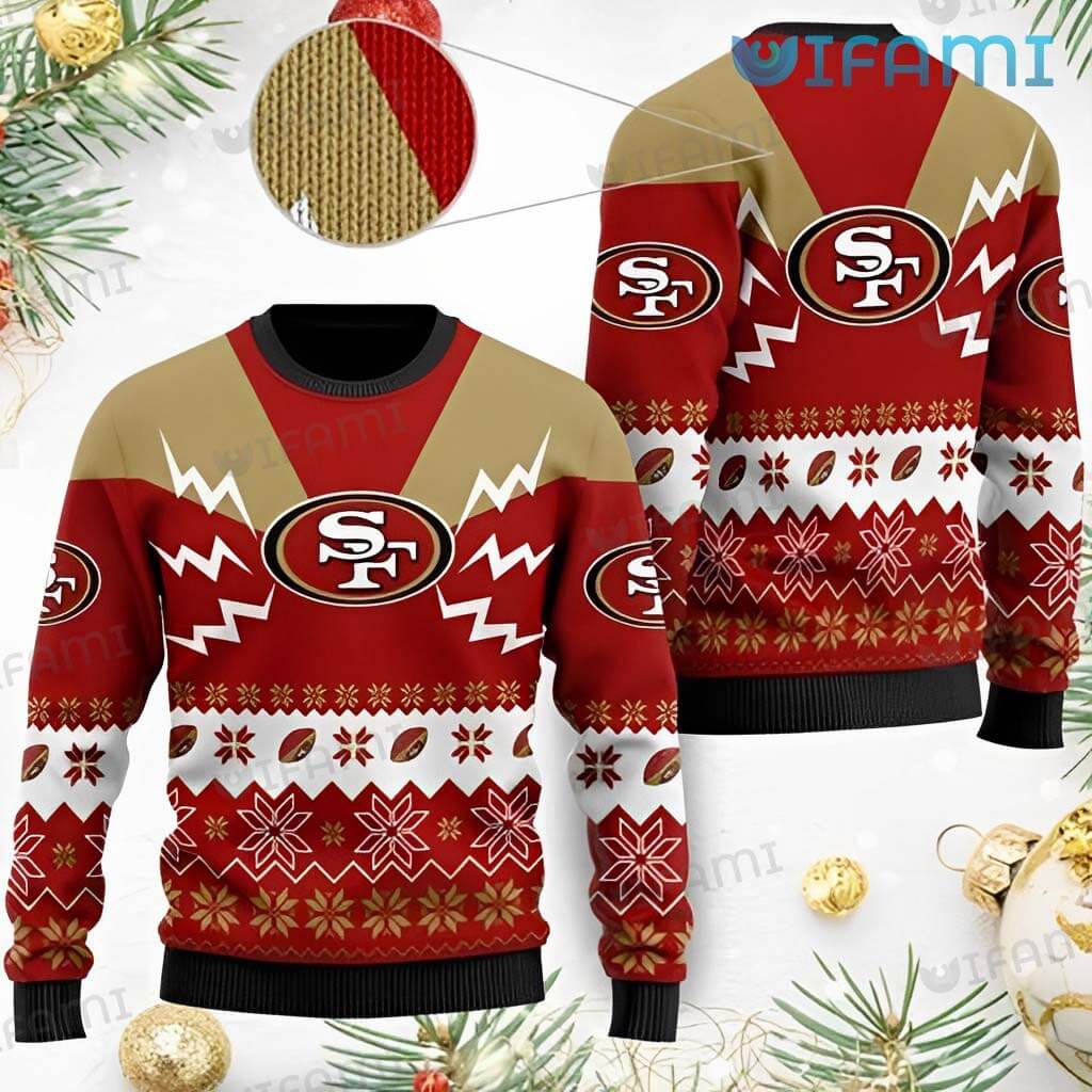 49ers Christmas Sweater Xmas Pattern San Francisco 49ers Gift
