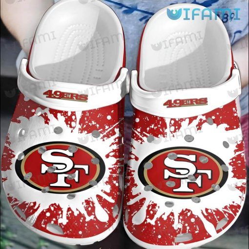 49ers Crocs Paint Splash San Francisco 49ers Gift