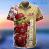 49ers Hawaiian Shirt Baby Yoda Football Helmet San Francisco 49ers Gift