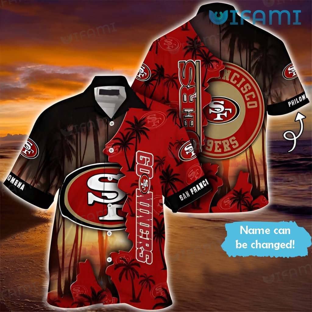 Original Custom Name 49ers Hawaiian Shirt Go Niners San Francisco 49ers Gift
