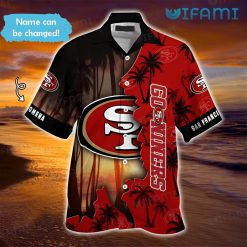 49ers Hawaiian Shirt Go Niners Custom Name San Francisco 49ers Present Front